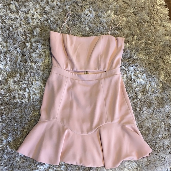Whitefox Boutique Dresses & Skirts - Whitefox Pink Ruffled Cut Out Dress💞